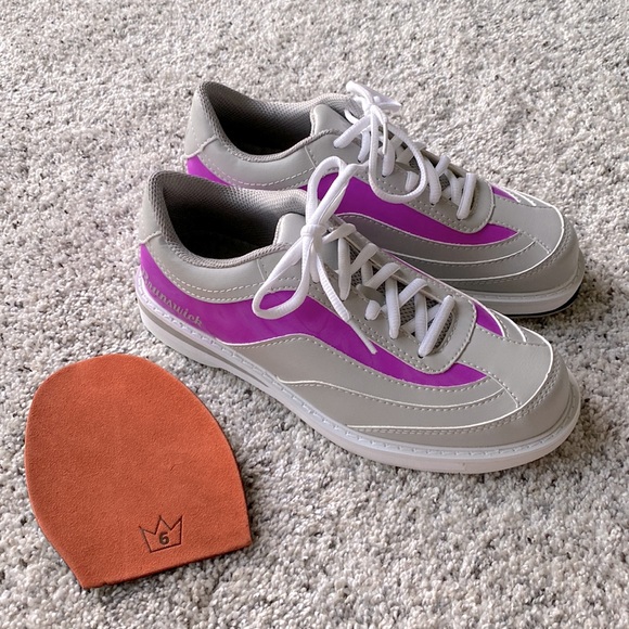 Brunswick Shoes Brunswick Intrigue Womens Ladies Bowling Shoes Gray Purple 7 Poshmark